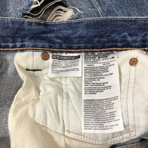 Levi's 501xx Vintage Original Fit Straight Leg Jeans Men's Size 33 x 32 Medium - Picture 11 of 12